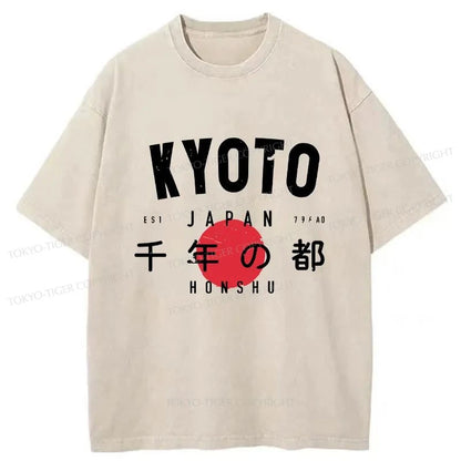 Tokyo-Tiger The Millennium Capital Of Japan Washed T-Shirt