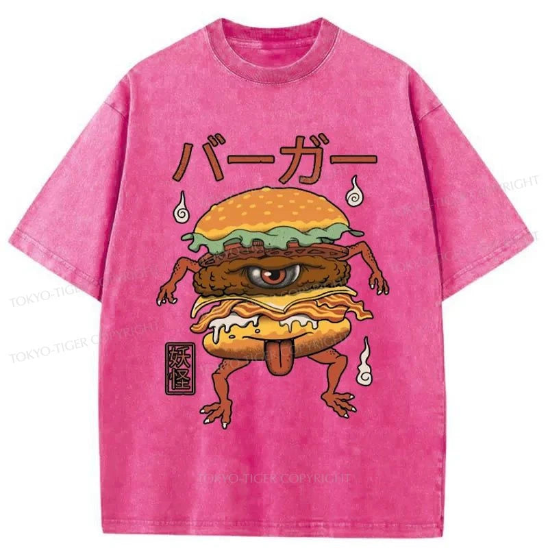 Tokyo-Tiger Burger Monster Japan Washed T-Shirt