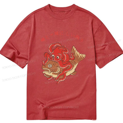 Tokyo-Tiger Octopus And Koi Dance Together Classic T-Shirt