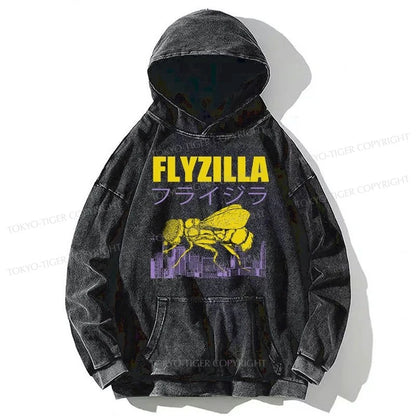 Tokyo-Tiger Giant Fly Japanese Washed Hoodie