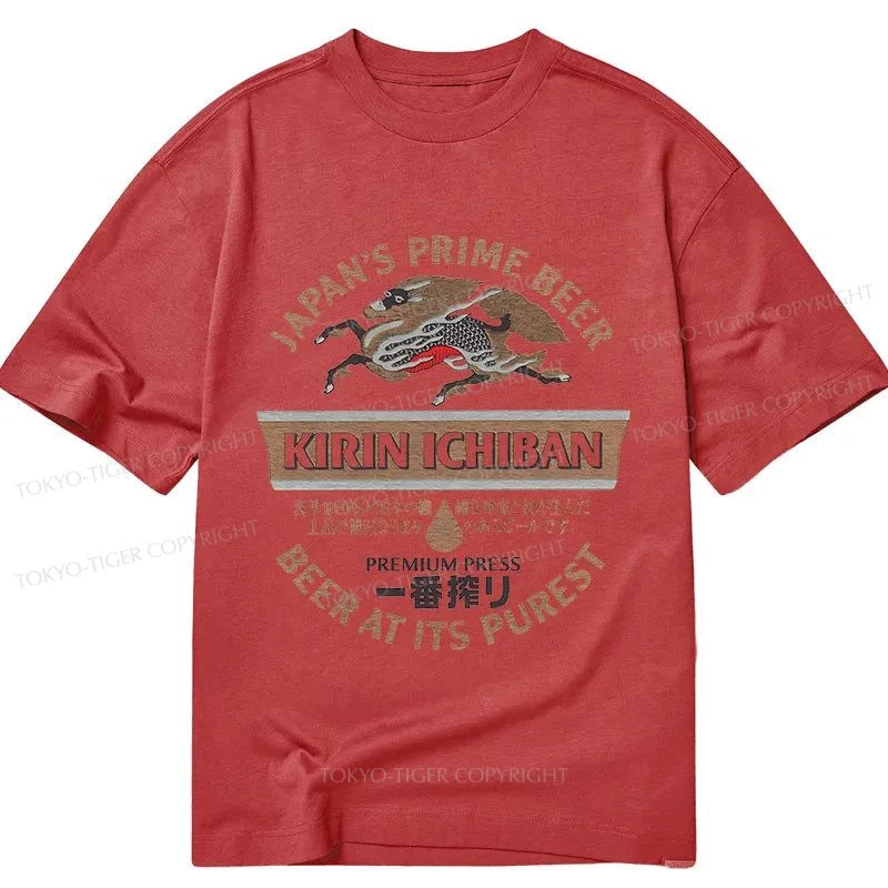 Tokyo-Tiger Kirin Ichiban Beer Japan Classic T-Shirt