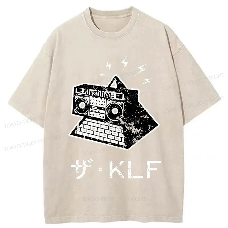 Tokyo-Tiger KLF Logo Japanese Washed T-Shirt