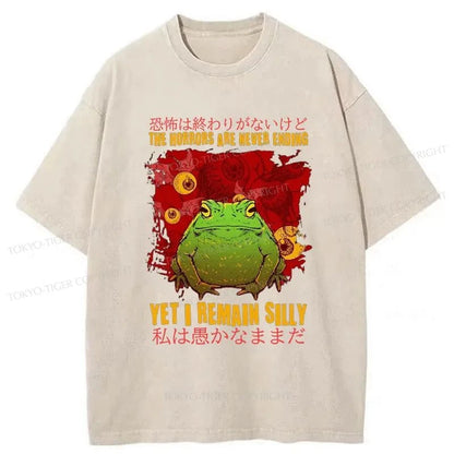 Tokyo-Tiger Yet I Remain Silly Frog Washed T-Shirt