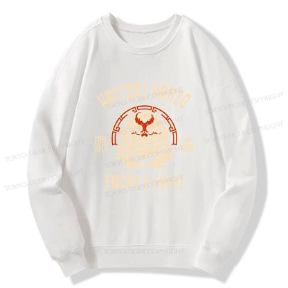 Tokyo-Tiger Hattori Hanzo Sword And Sushi Japanese Sweatshirt