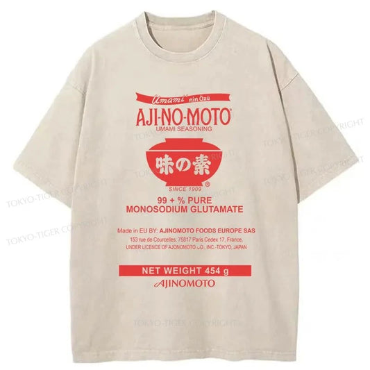 Tokyo-Tiger Monosodium Glutamate Japanese Washed T-Shirt