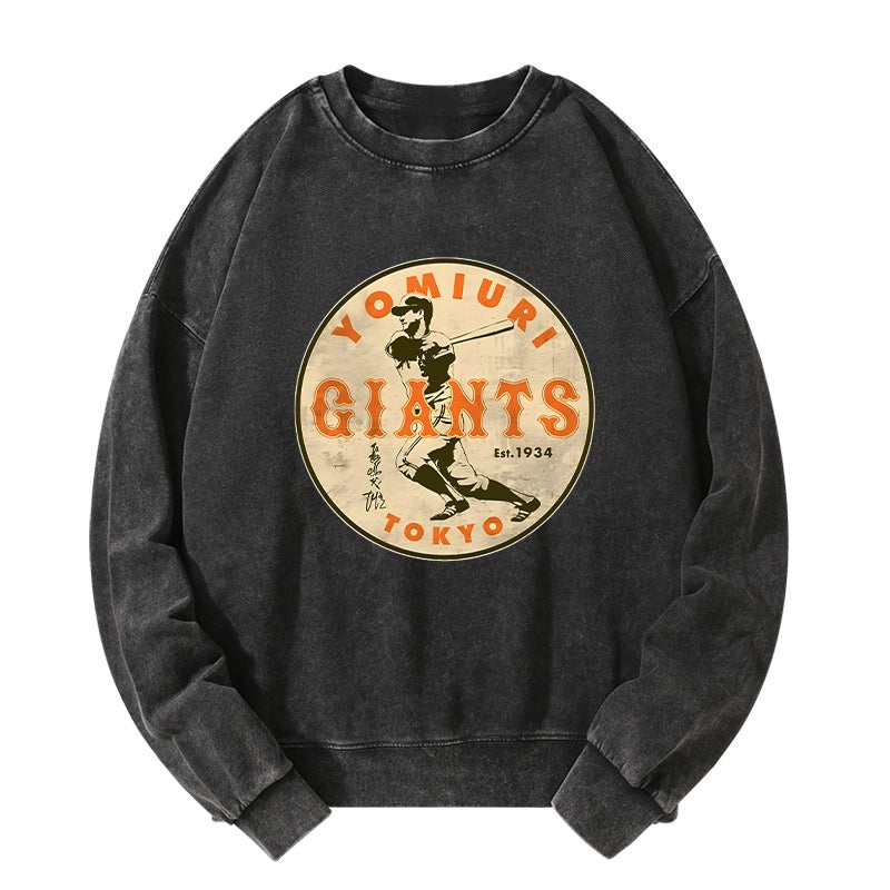 Tokyo-Tiger Yomiuri Giants Shigeru Nagashima Washed Sweatshirt