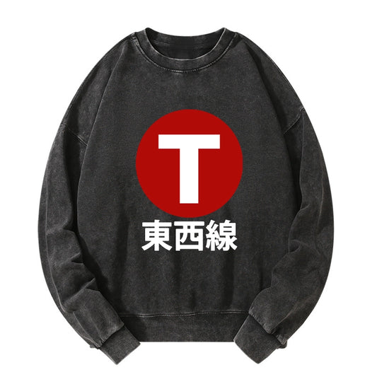 Tokyo-Tiger Tozai Line Kyoto Washed Sweatshirt