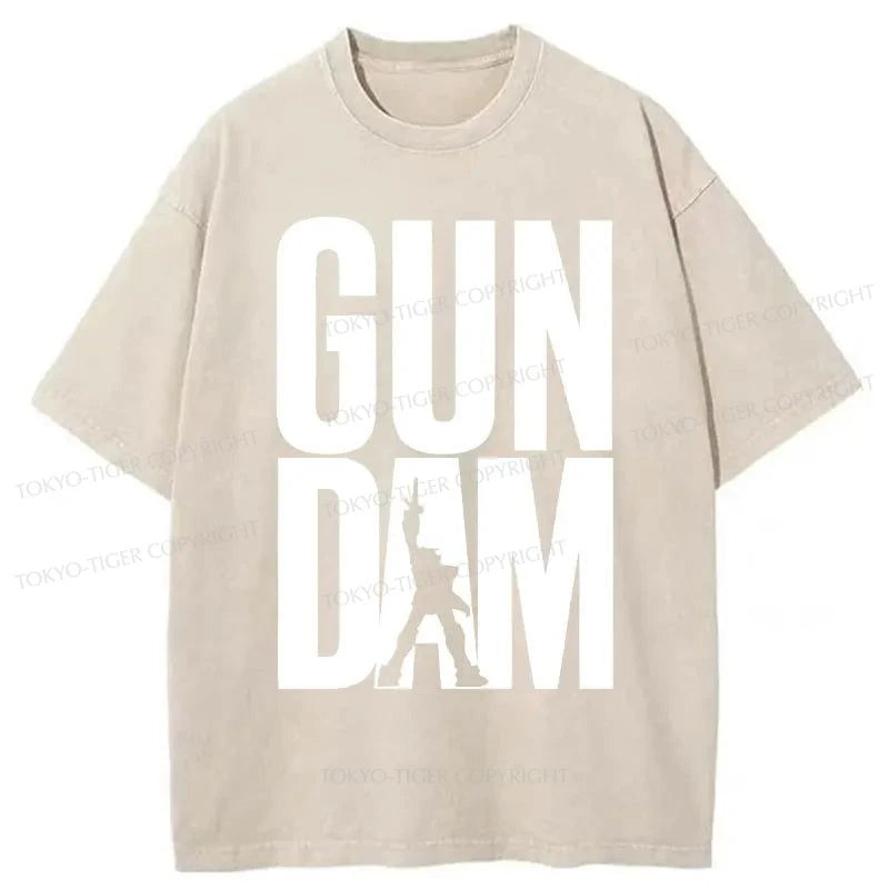 Tokyo-Tiger Gundam Japanese Washed T-Shirt