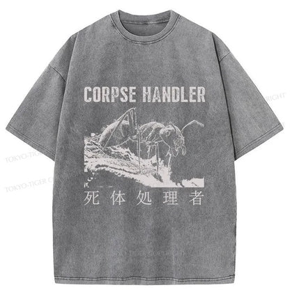 Tokyo-Tiger Corpse Disposer Ants Washed T-Shirt