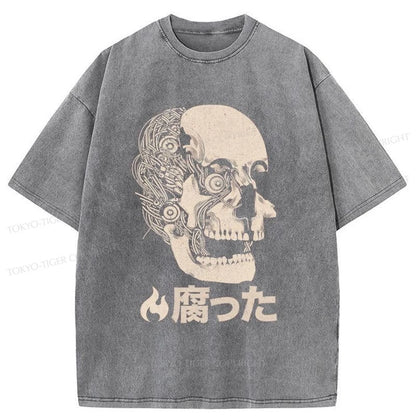 Tokyo-Tiger The Killing Of Skull Washed T-Shirt