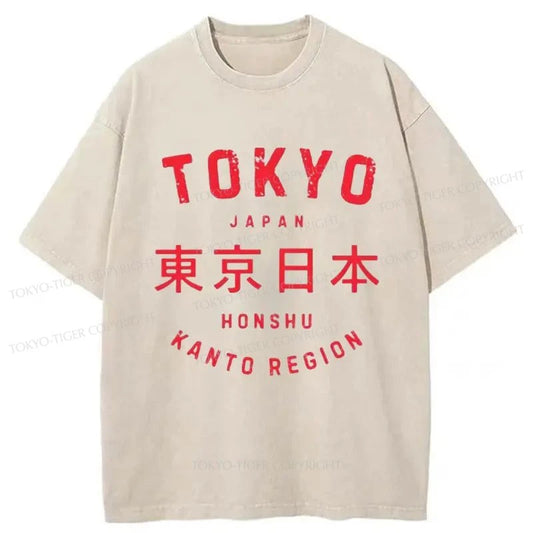 Tokyo-Tiger Vintage Tokyo Japan Washed T-Shirt