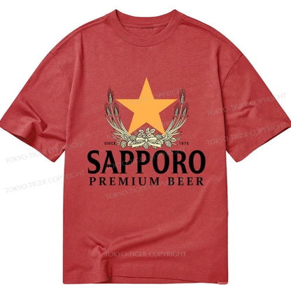 Tokyo-Tiger Sapporo Beer Logo Japanese Classic T-Shirt