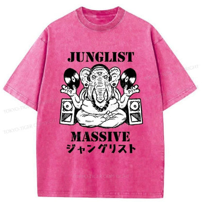 Tokyo-Tiger Junglist Massive Washed T-Shirt