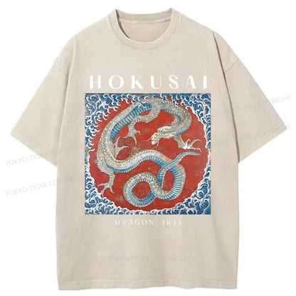 Tokyo-Tiger Japanese Dragon Washed T-Shirt