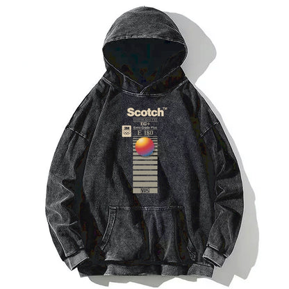 Tokyo-Tiger VHS Scotch E180 Washed Hoodie