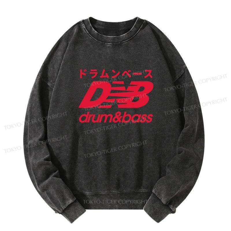 Tokyo-Tiger Drum And Bass Japan Washed Sweatshirt