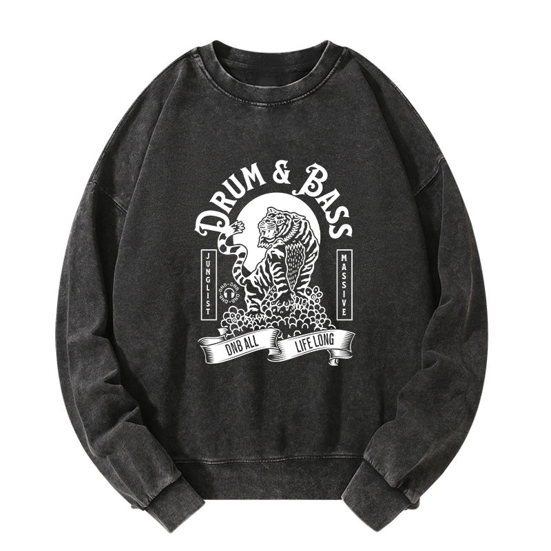 Tokyo-Tiger Drum & Bass Tiger Washed Sweatshirt