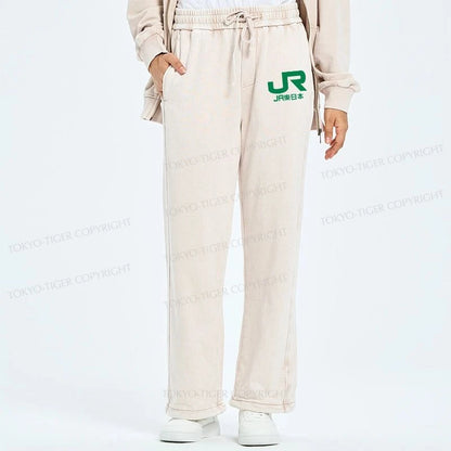 Tokyo-Tiger East Japan Railway Company Washed Sweatpants