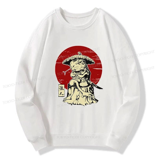 Tokyo-Tiger Rounin Japanese Frog Samurai Sweatshirt