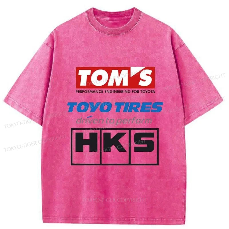 Tokyo-Tiger Toyo Tires Japan Washed T-Shirt