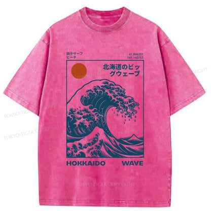 Tokyo-Tiger Hokkaido Wave Japan Washed T-Shirt