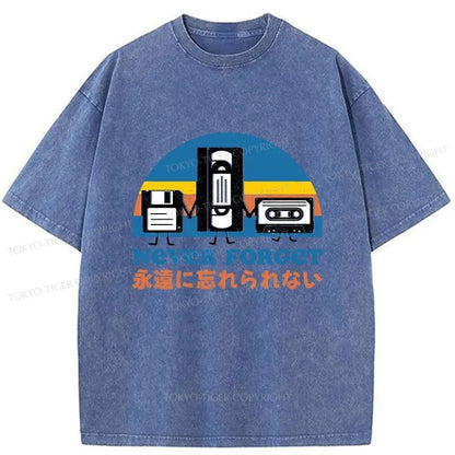 Tokyo-Tiger Never Forget Tape Washed T-Shirt