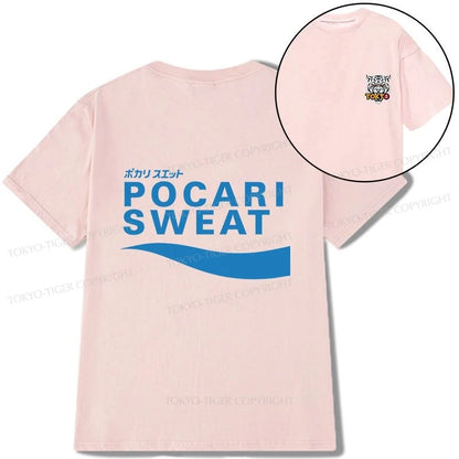 Tokyo-Tiger POCARI SWEAT Blue Front Back Classic T-Shirt