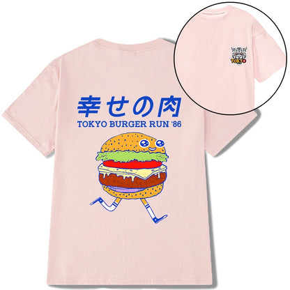 Tokyo-Tiger Tokyo Burger Run Japanese Front Back Classic T-Shirt