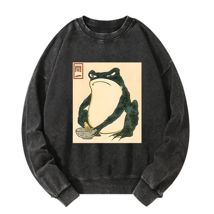 Tokyo-Tiger Matsumoto Hoji Japanese Frog Washed Sweatshirt