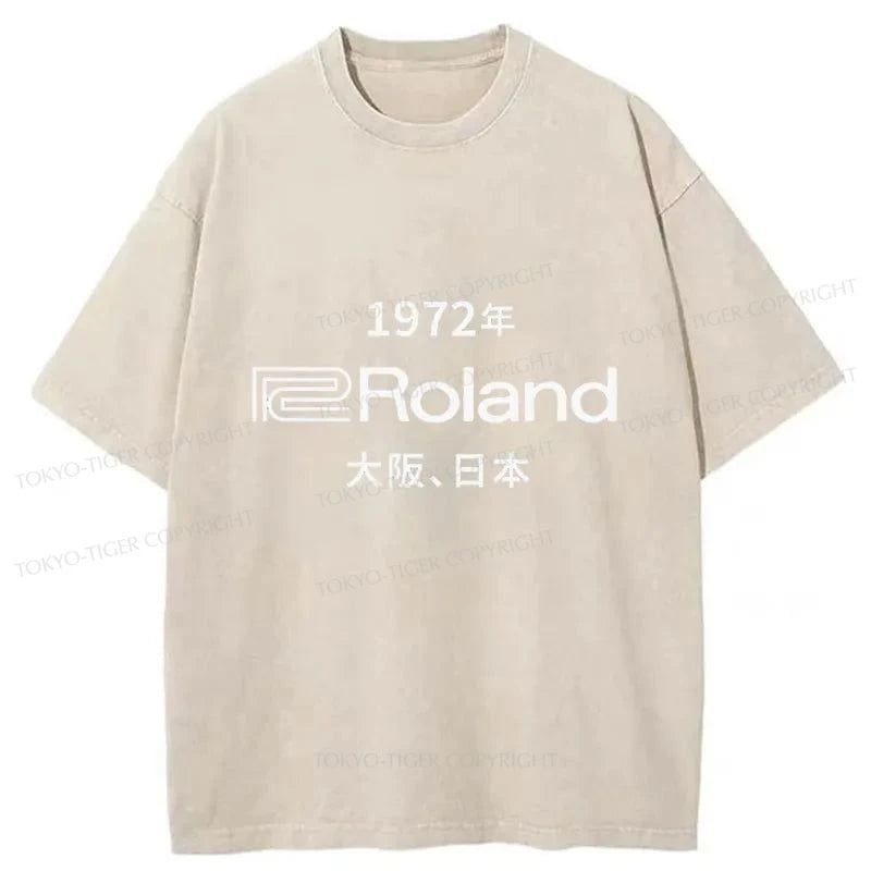 Tokyo-Tiger 1972 Roland Osaka Japan Washed T-Shirt