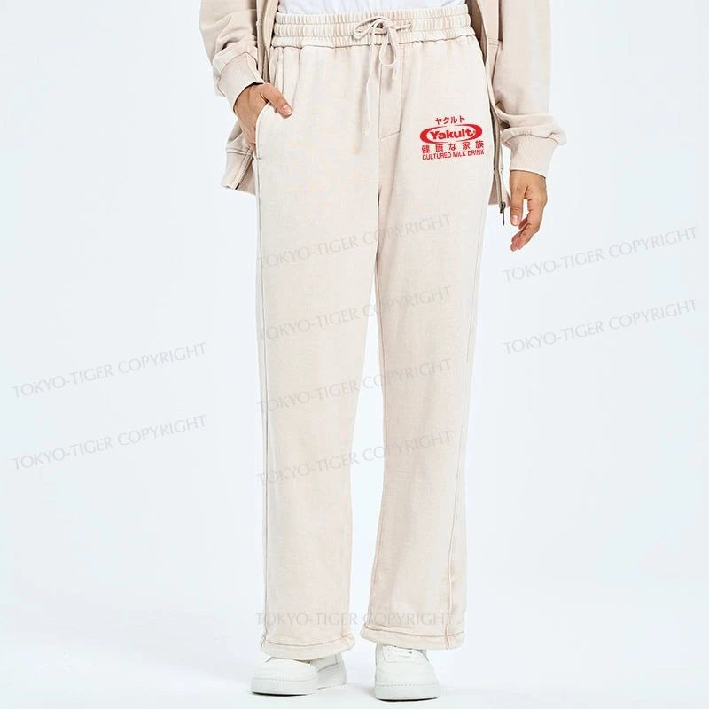 Tokyo-Tiger Yakult Logo Washed Sweatpants