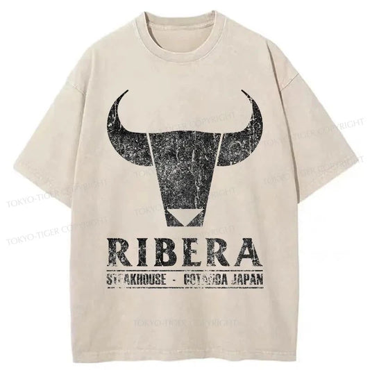 Tokyo-Tiger Ribera Steak House Japan Washed T-Shirt