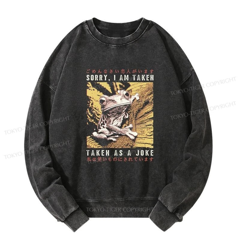 Tokyo-Tiger The Tragic Frog Japanese Washed Sweatshirt