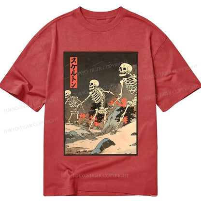 Tokyo-Tiger Japanese Rising Skeletons Classic T-Shirt