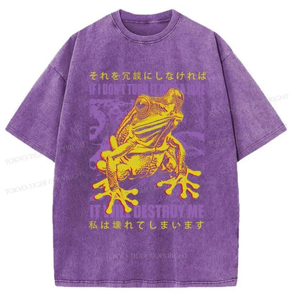 Tokyo-Tiger A Frog Prone To Emotional Breakdown Washed T-Shirt