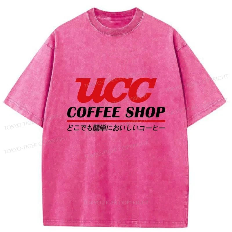 Tokyo-Tiger UCC Ueshima Coffee Washed T-Shirt