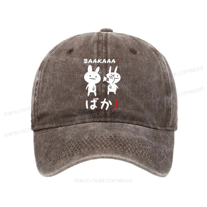 Tokyo-Tiger Anime Baka Manga Slap Washed Cap