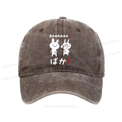 Tokyo-Tiger Anime Baka Manga Slap Washed Cap