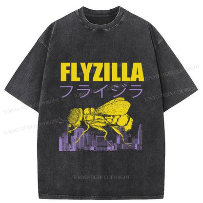 Tokyo-Tiger Giant Fly Japanese Washed T-Shirt