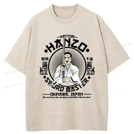 Tokyo-Tiger Hattori Hanzo Sword Master Washed T-Shirt