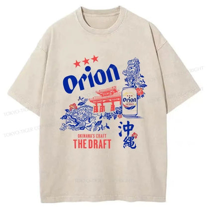 Tokyo-Tiger Orion Beer With Okinawa Washed T-Shirt