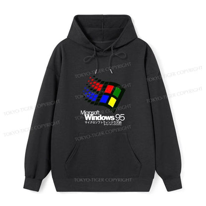 Tokyo-Tiger Windows 95 Logo Classic Hoodie