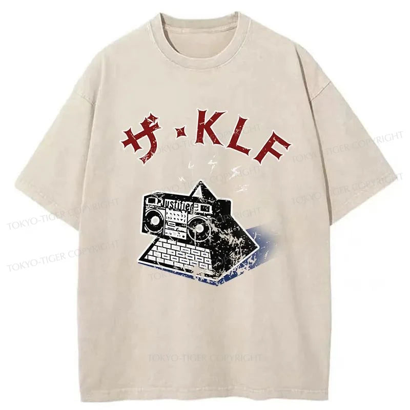 Tokyo-Tiger The KLF Logo Japan Washed T-Shirt