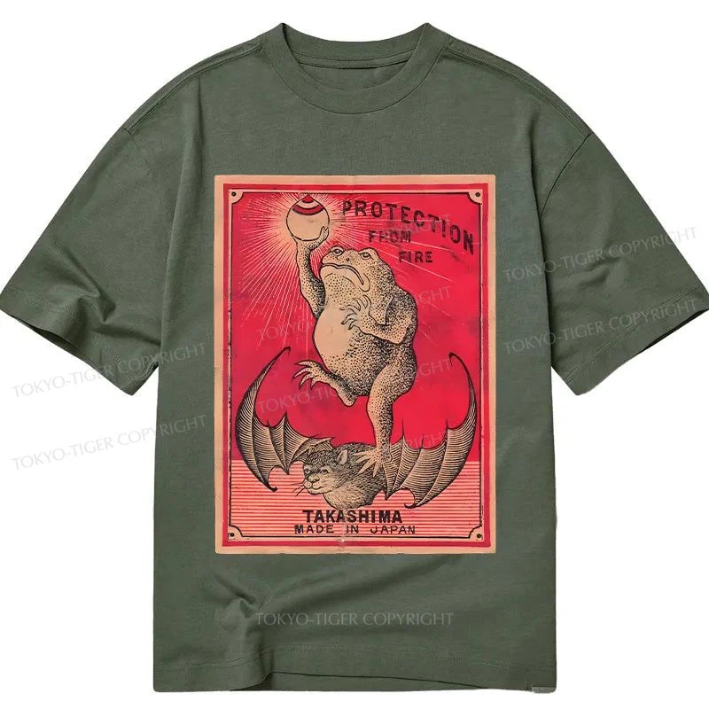 Tokyo-Tiger Japanese Matches Frog & Bat Classic T-Shirt