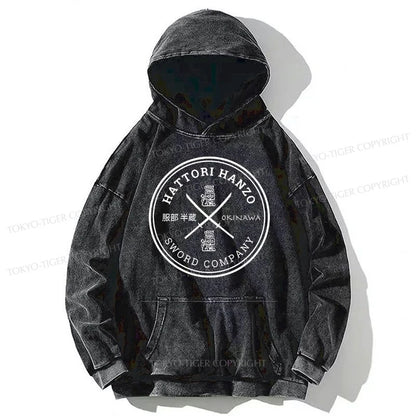 Tokyo-Tiger Hattori Hanzo Sword Company Washed Hoodie