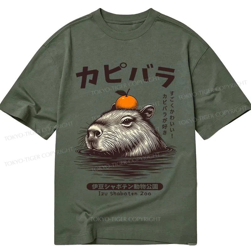 Tokyo-Tiger Capybara Hot Spring Classic T-Shirt