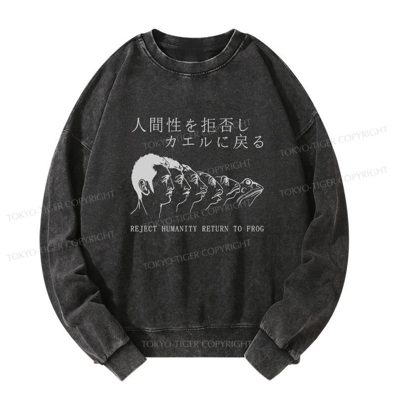 Tokyo-Tiger Return To Frog Washed Sweatshirt