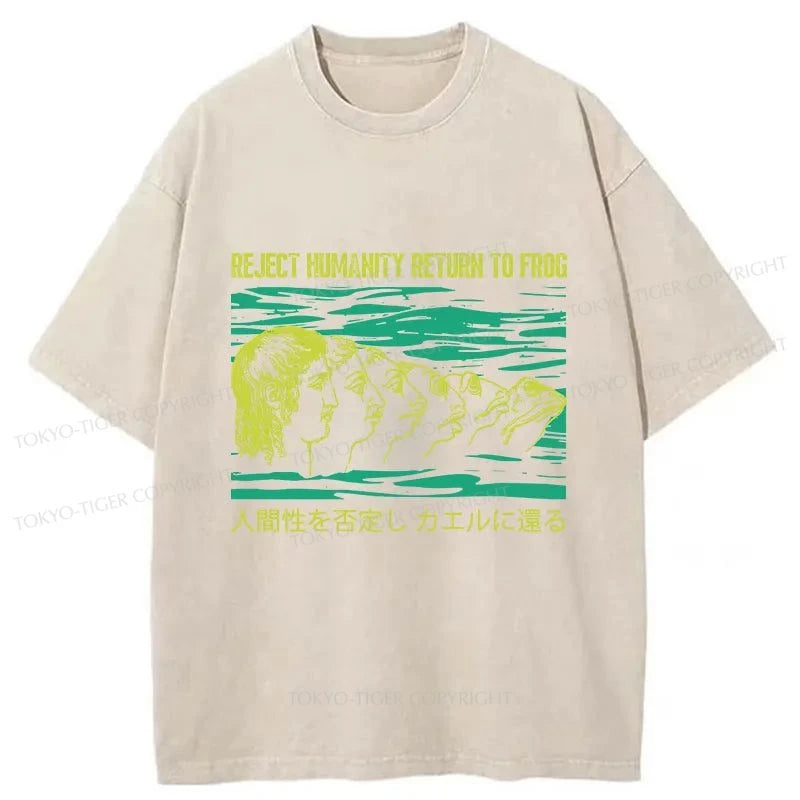 Tokyo-Tiger Return To Frog Japanese Washed T-Shirt