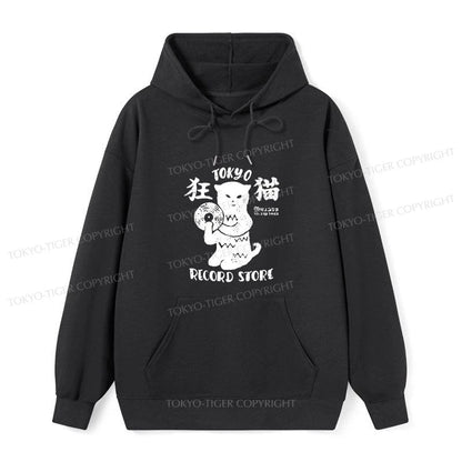 Tokyo-Tiger Tokyo Record Store Cat CD Classic Hoodie