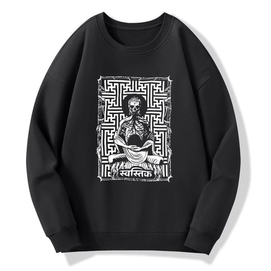 Tokyo-Tiger Sayagata Buddha Graphic Sweatshirt